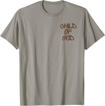 Child of God Psalm 23 Retro Christian - Front and Back T-Shirt