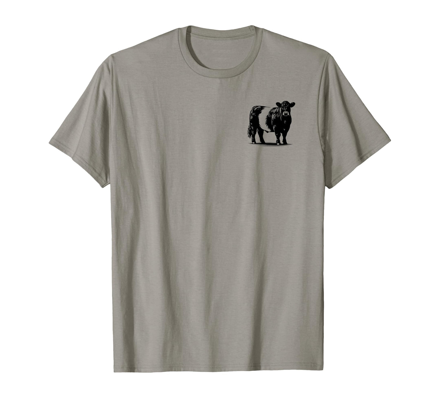 Cow Farmer Breeder - Monochromatic Belted Galloway Cattle T-Shirt