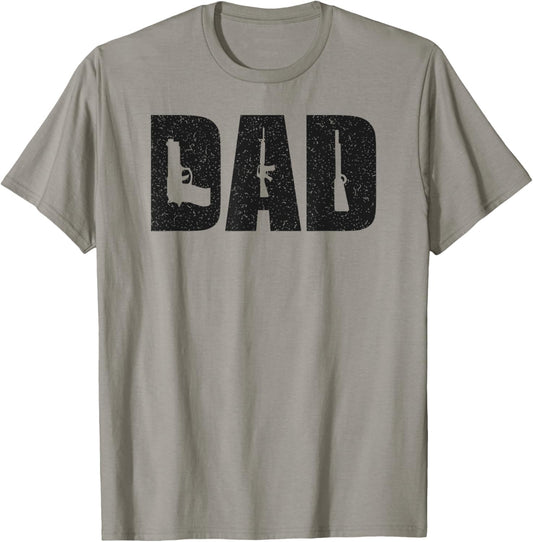 DAD and Guns Collection Vintage Father's Day T-Shirt