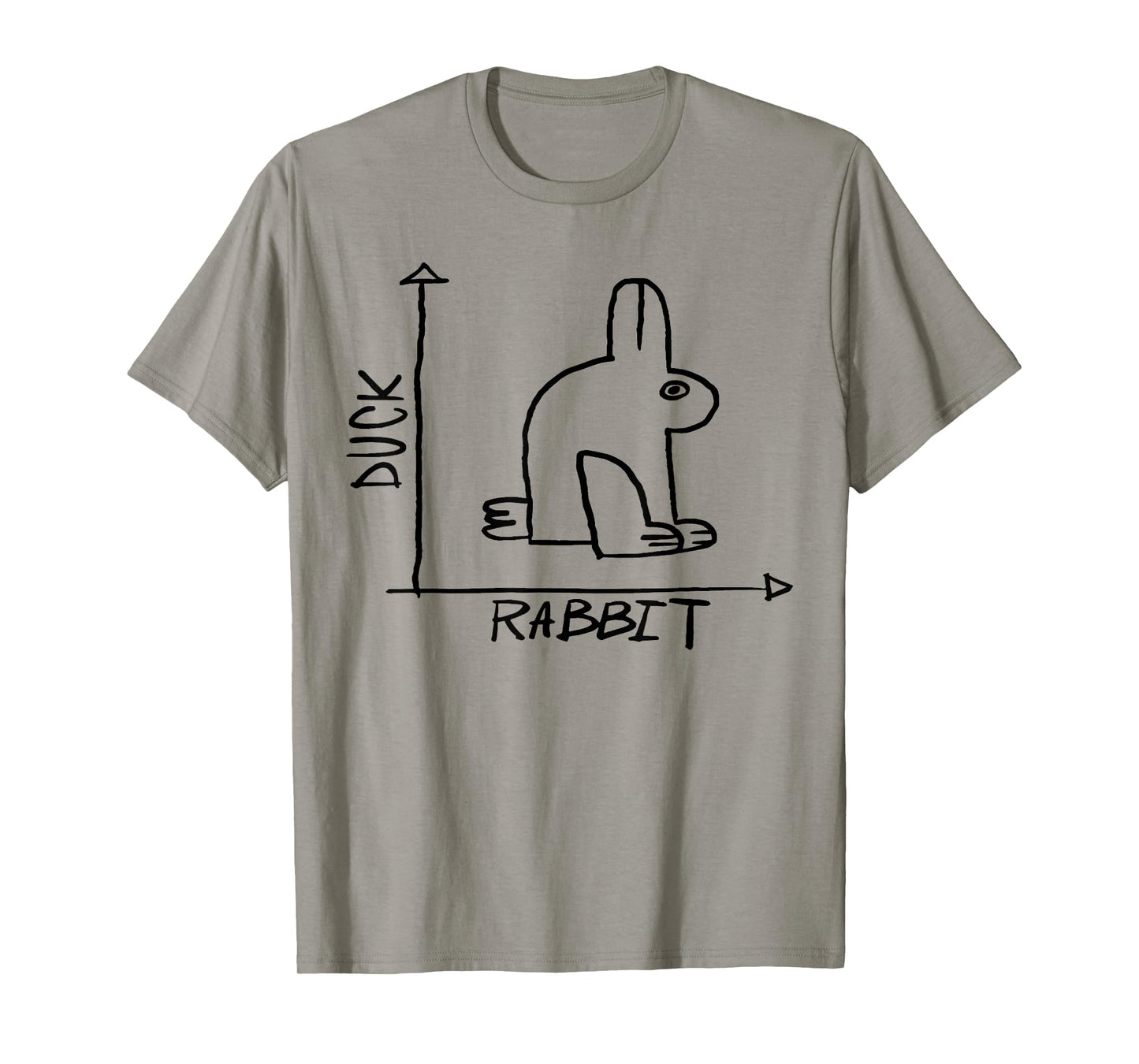 Duck Rabbit Funny Science Nerd Physics Math Geek Funny Sayin T-Shirt