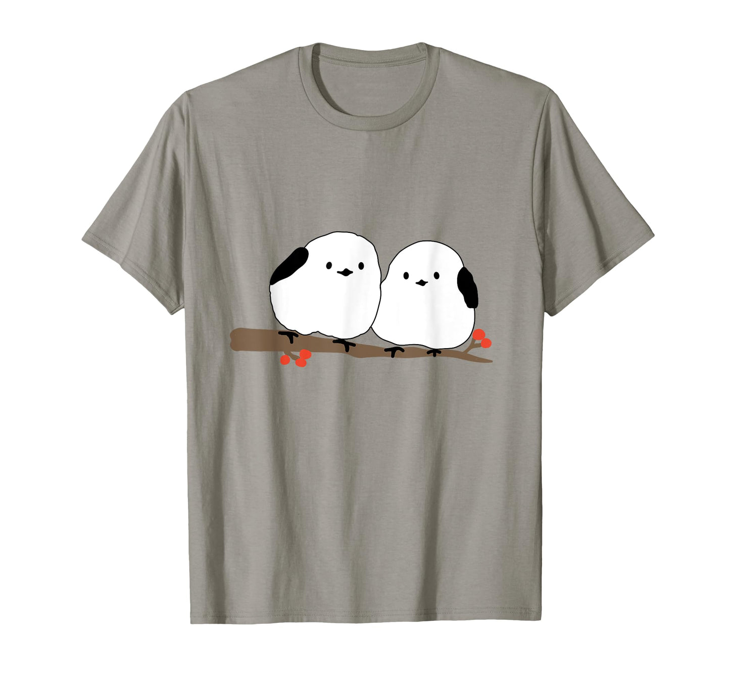 Shima Enaga Japanese Hokkaido Lovebird Cute Design Birds T-Shirt