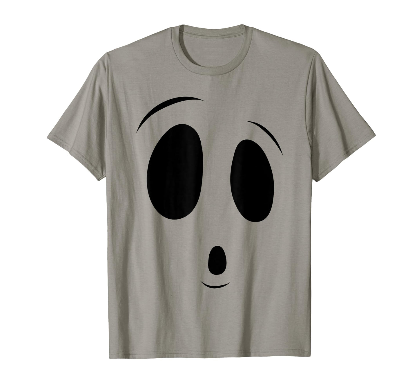 Funny Surprised Face Ghost Halloween Costume for Boys Girls T-Shirt