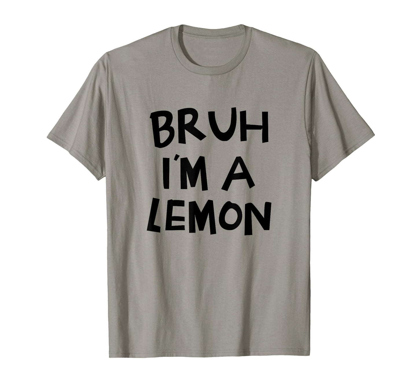 Bruh I'm A Lemon Funny Halloween Costume Men Women Boy Girl T-Shirt
