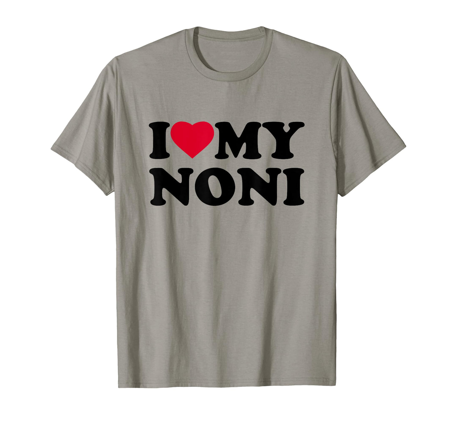 I Love My Noni Heart Family Grandma T-Shirt