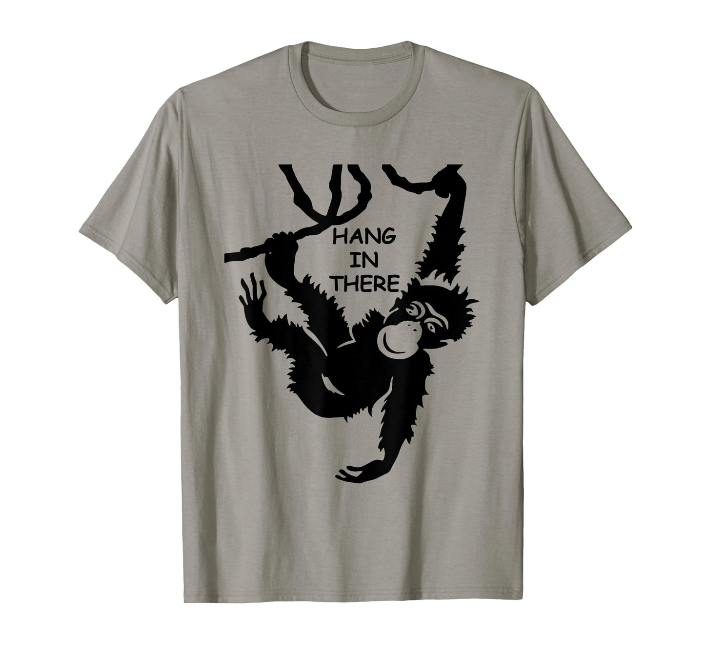 Hang in There - Monkey Psychology Philosophy English Idiom T-Shirt