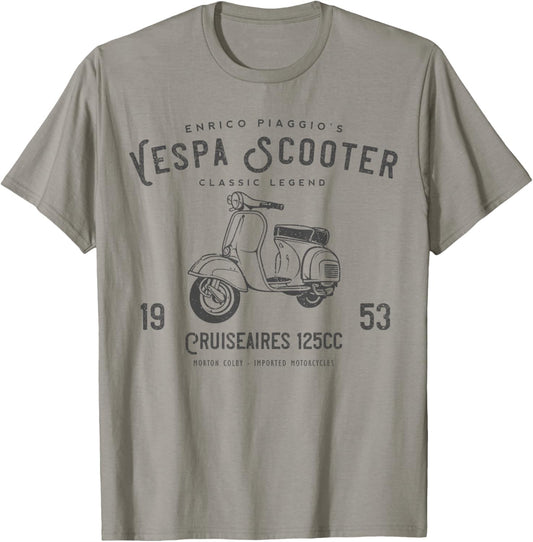 Vintage Piaggio Scooter 1953 125cc T Shirt Original Design T-Shirt