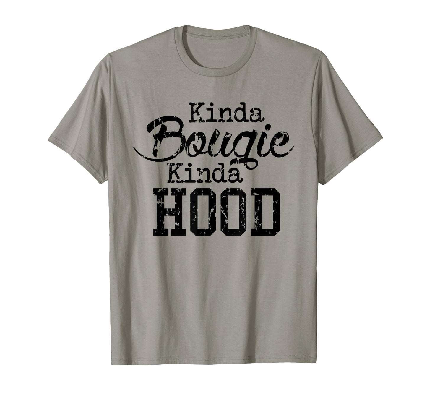 Kinda Bougie Kinda Hood Black History Month Pride T Shirt