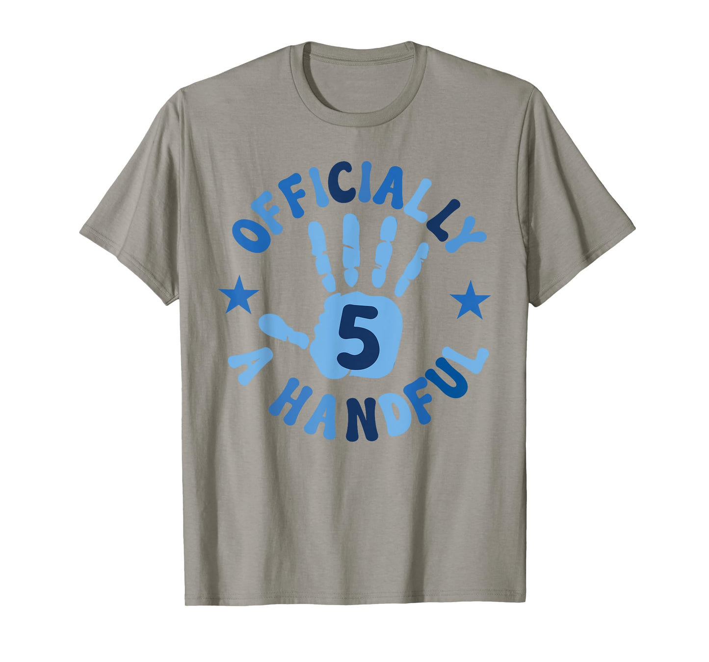 Kids I'm Officially A Handful Five 5th Birthday Girls Boys T-Shirt