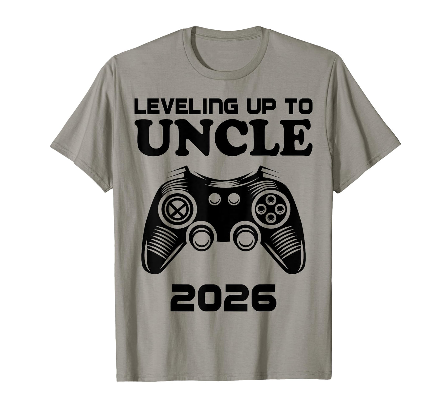 Leveling Up To Uncle 2026 Gamer Uncle Baby Announcement T-Shirt