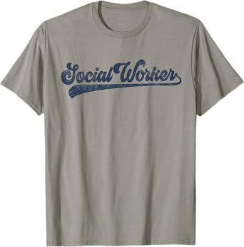 Social Worker Cute Vintage Graphic Social Work T-Shirt