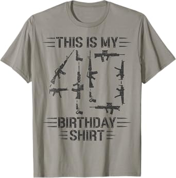 40th Birthday for 40 Years Old Guns and Weapons Owner T-Shirt