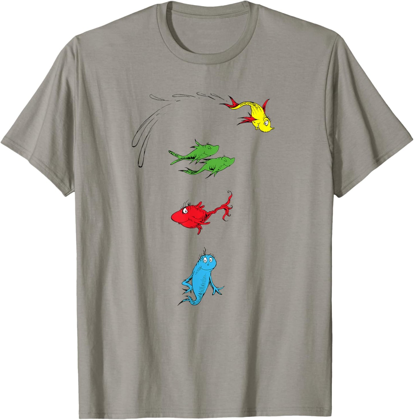 Dr. Seuss One Fish Two Fish Red Fish Blue Fish T-Shirt