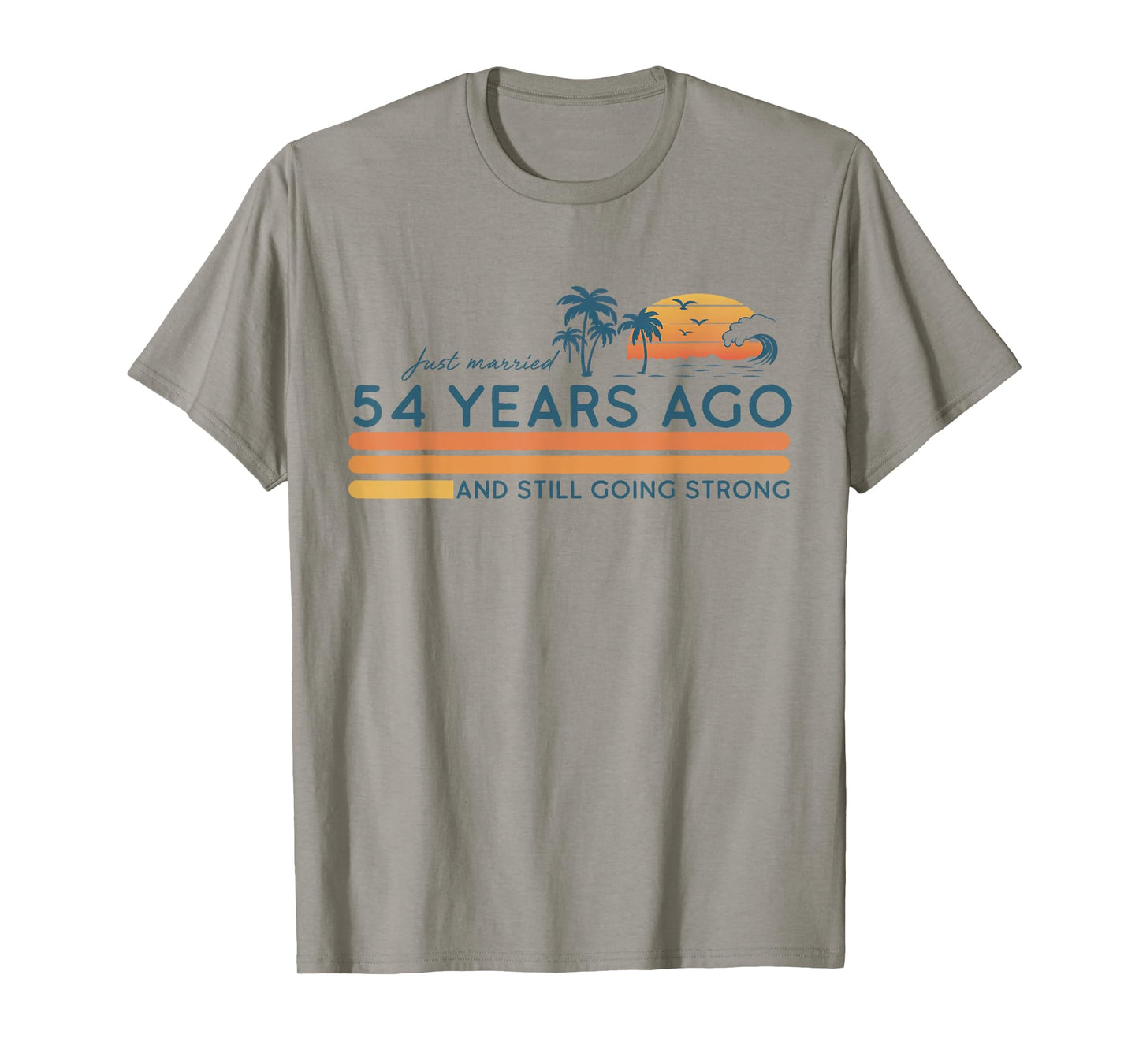 1971 54th 54 Years of Marriage Retro Wedding Anniversary T-Shirt
