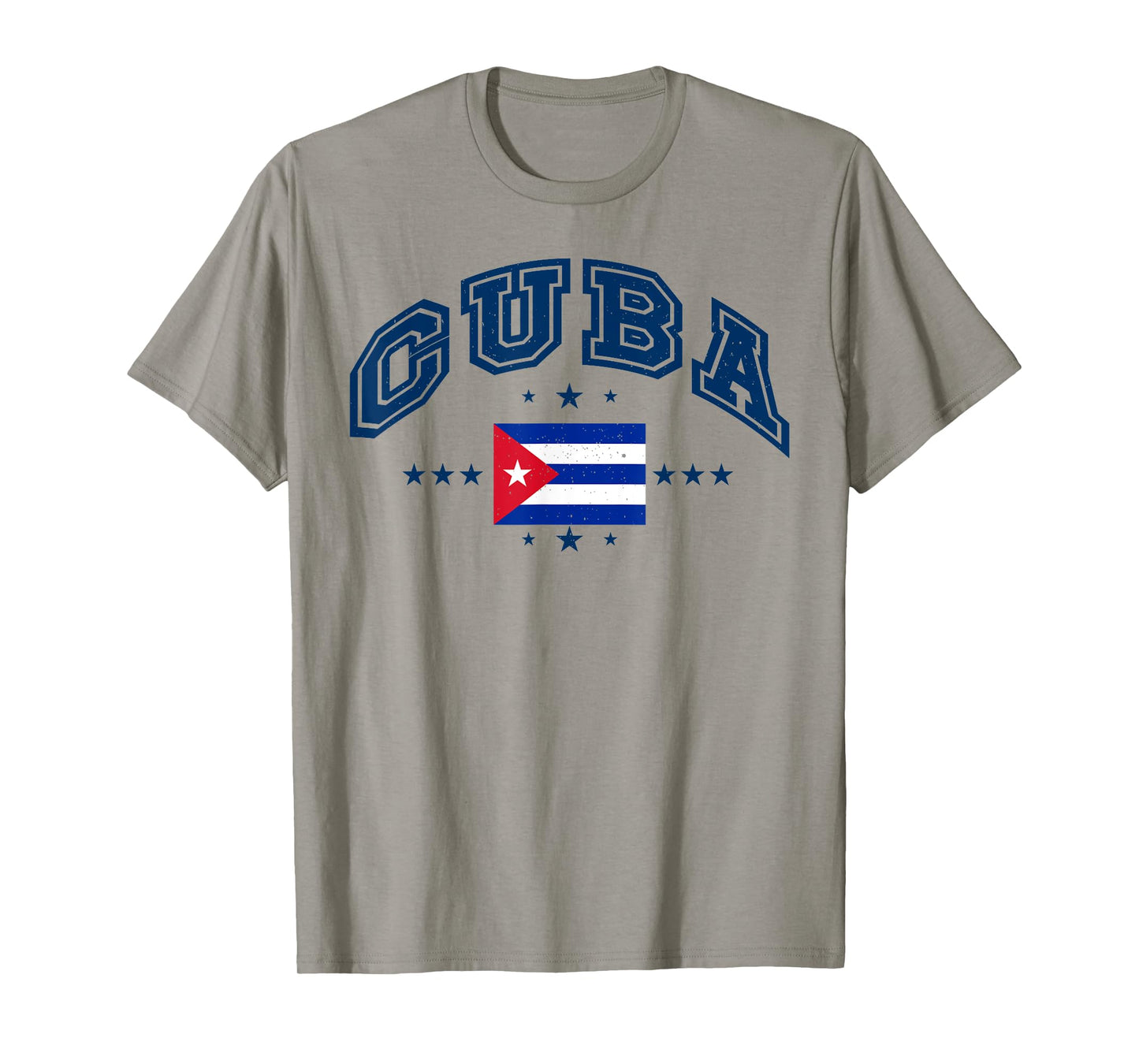 Retro Cuba Men Women Athletic Throwback Flag T-Shirt