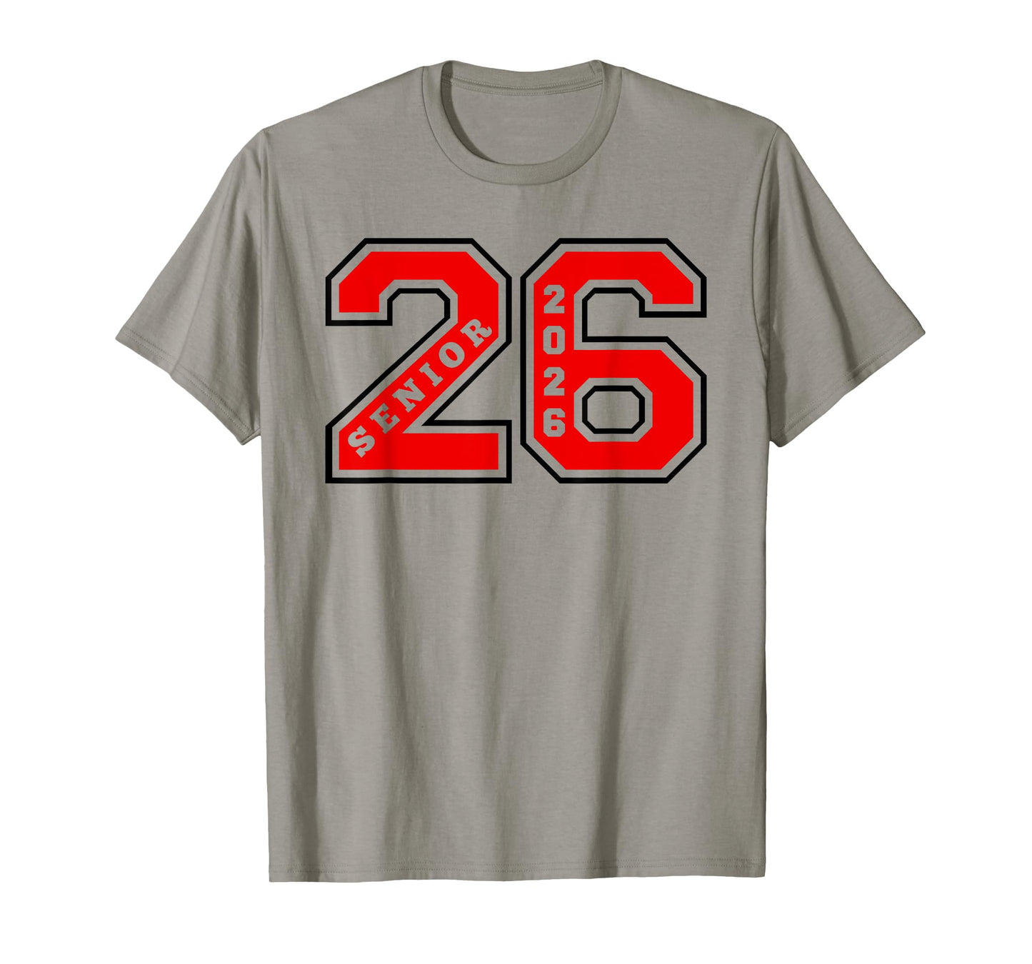 CLASS OF 2026 - RED LETTERMAN STYLE SENIOR CLASS 26 T-Shirt