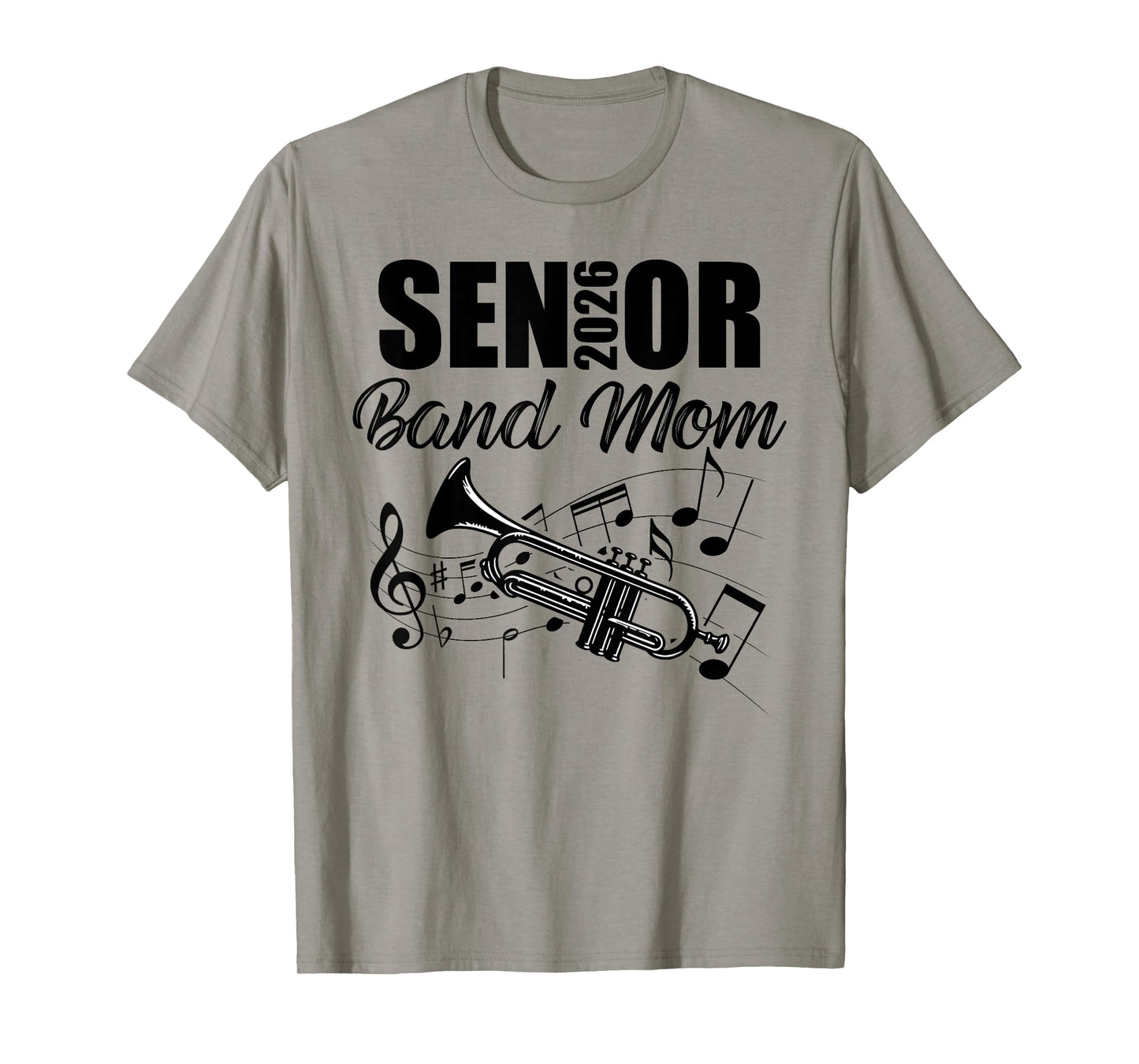 Senior Band Mom 2026 Marching Band Class of 2026 Trumpet T-Shirt