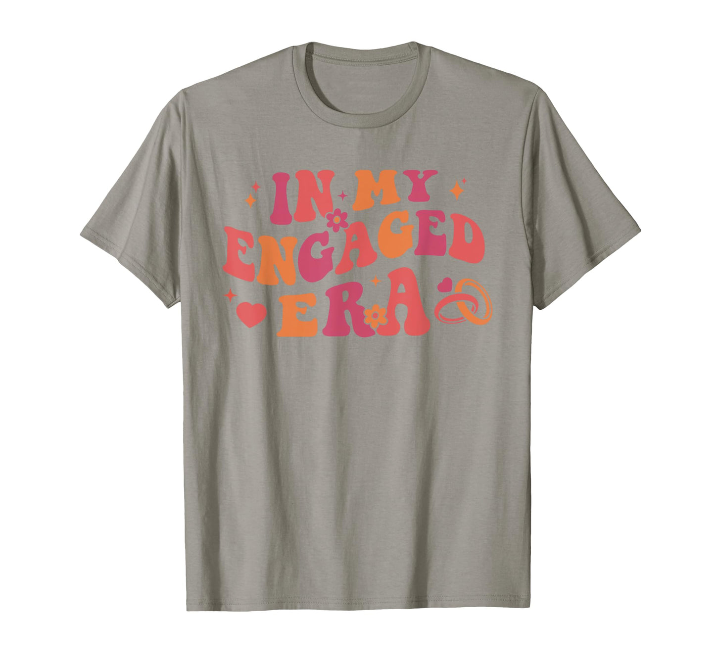In My Engaged Era Retro Bride Bachelorette Party Bridesmaid T-Shirt