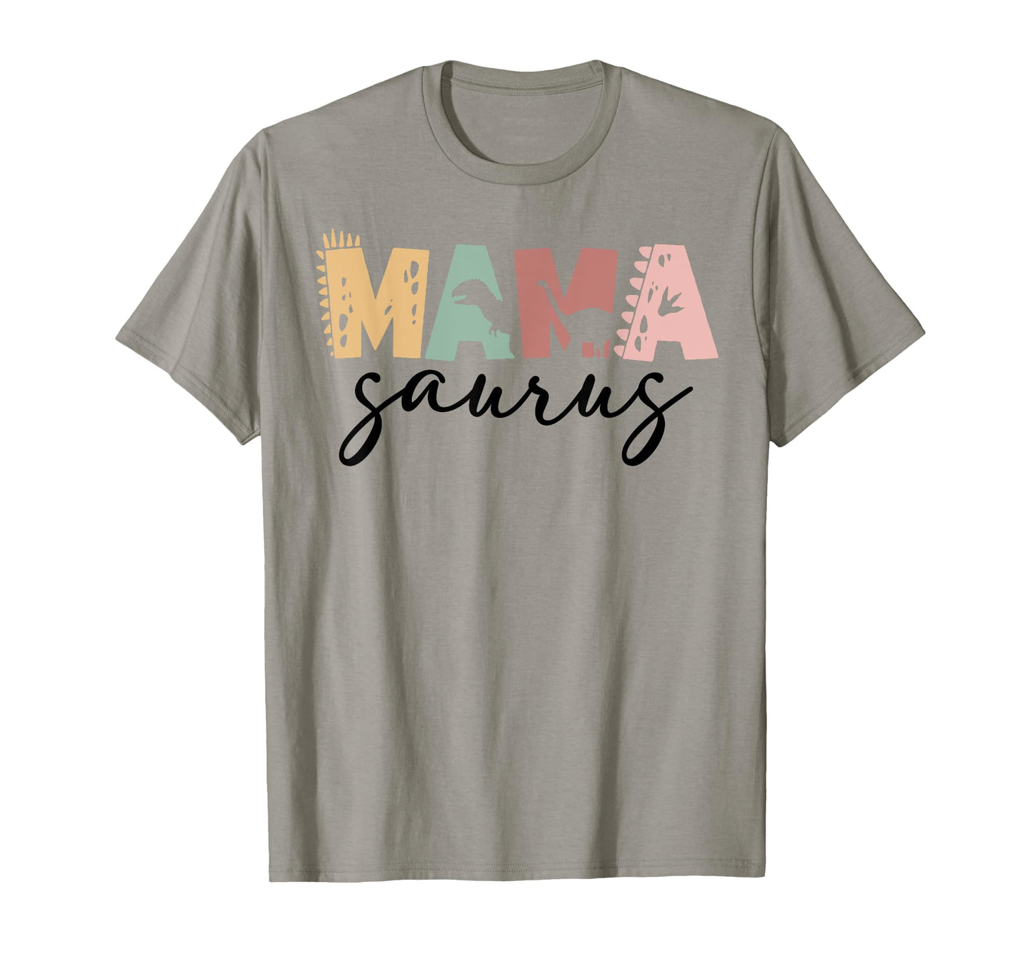 Mama Saurus Mom Dad Dinosaur Three Rex Birthday Family T-Shirt