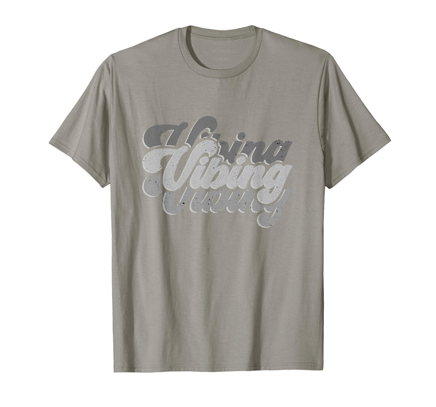 Vibing on All Blue Color Graphic T-Shirt