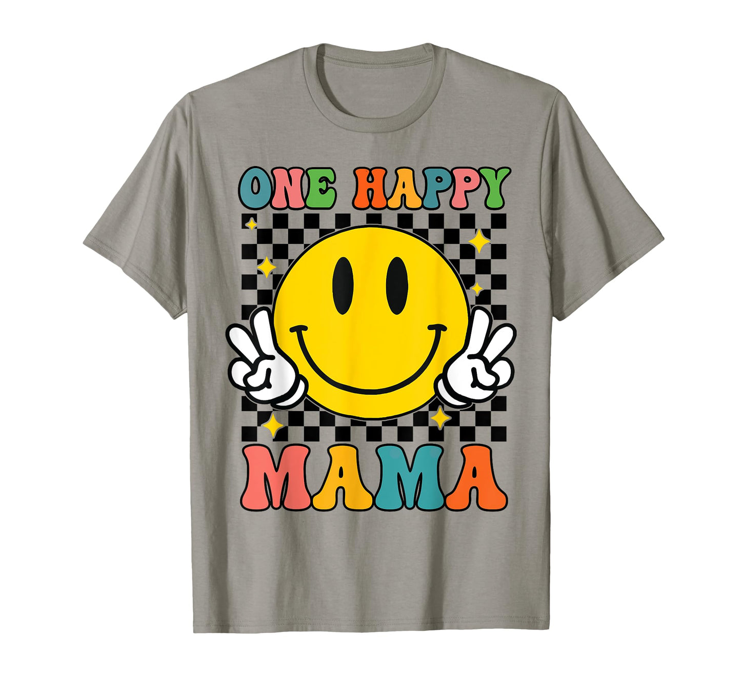 One Happy Dude Mama Happy Face 1st Birthday Family Matching T-Shirt