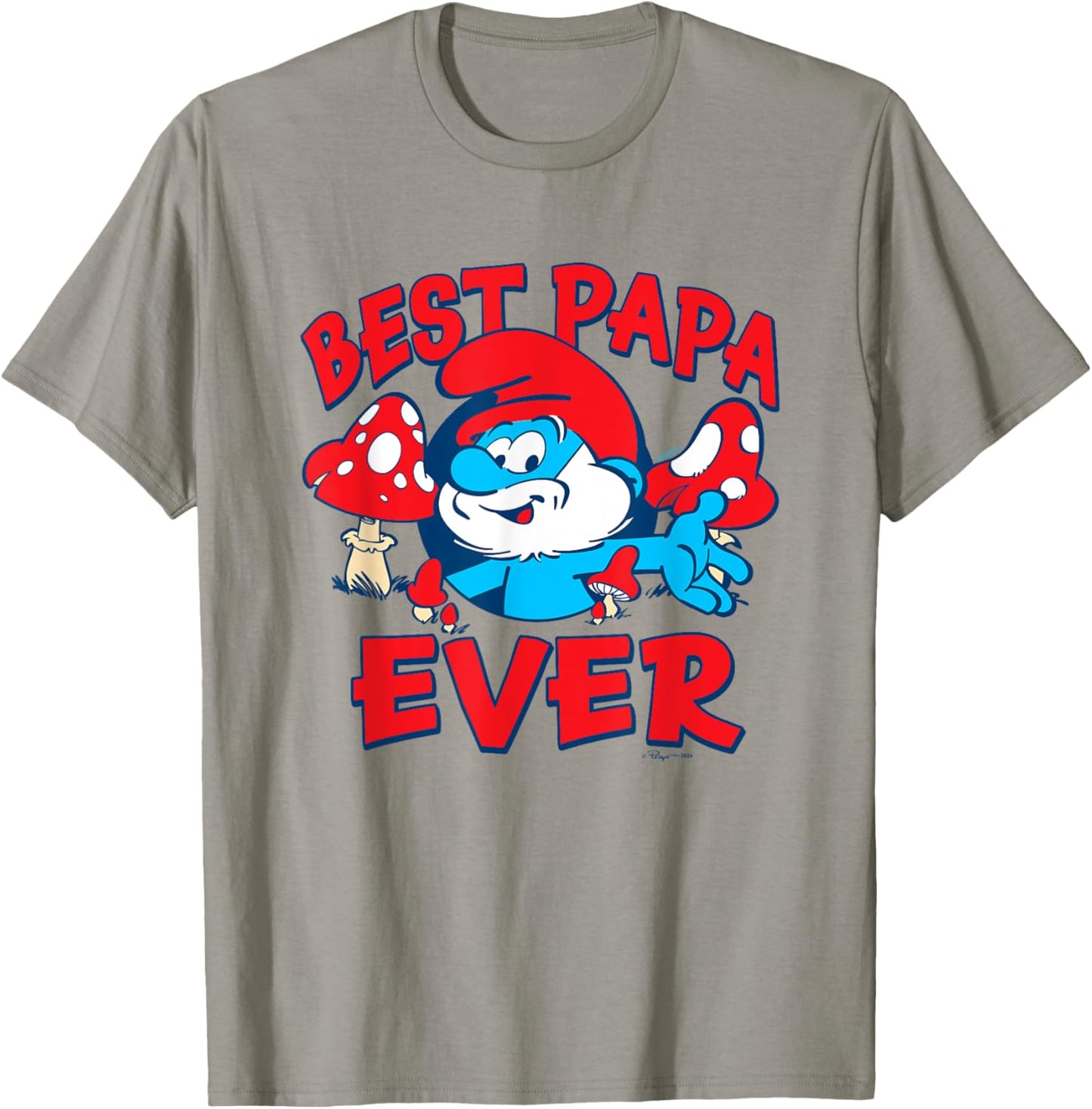 The Smurfs Father's Day Best Papa Ever Papa Smurf T-Shirt