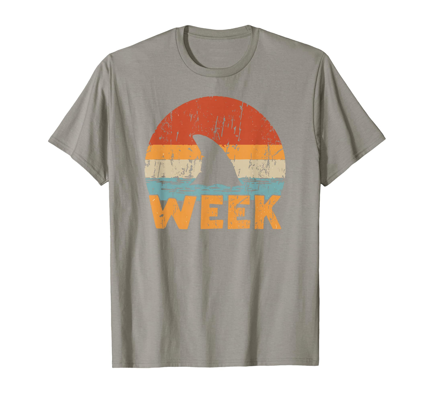 Shark Vintage Ocean Wildlife Week Summer 2025 Shark Lovers T-Shirt