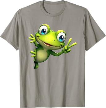 Cute Frog Peace Sign T-Shirt
