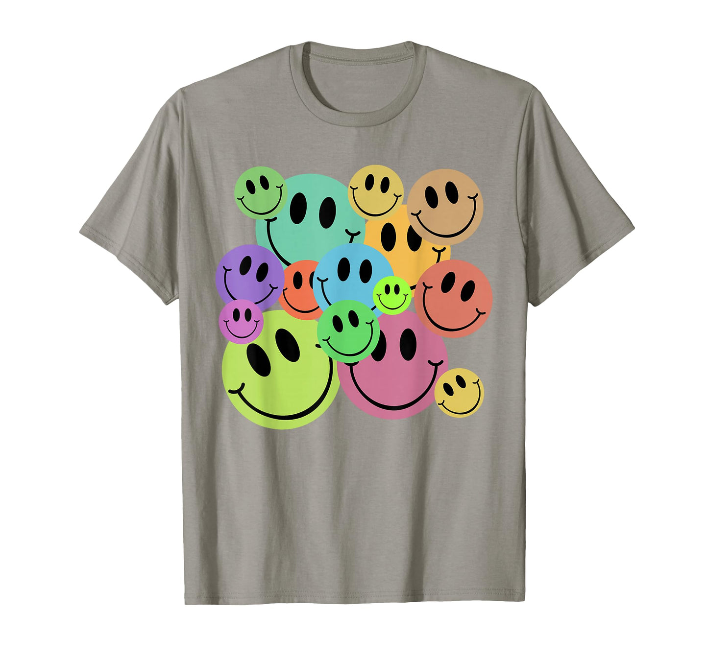 Smile Face Vintage Trendy for Women Youth Kids Toddler Baby T-Shirt