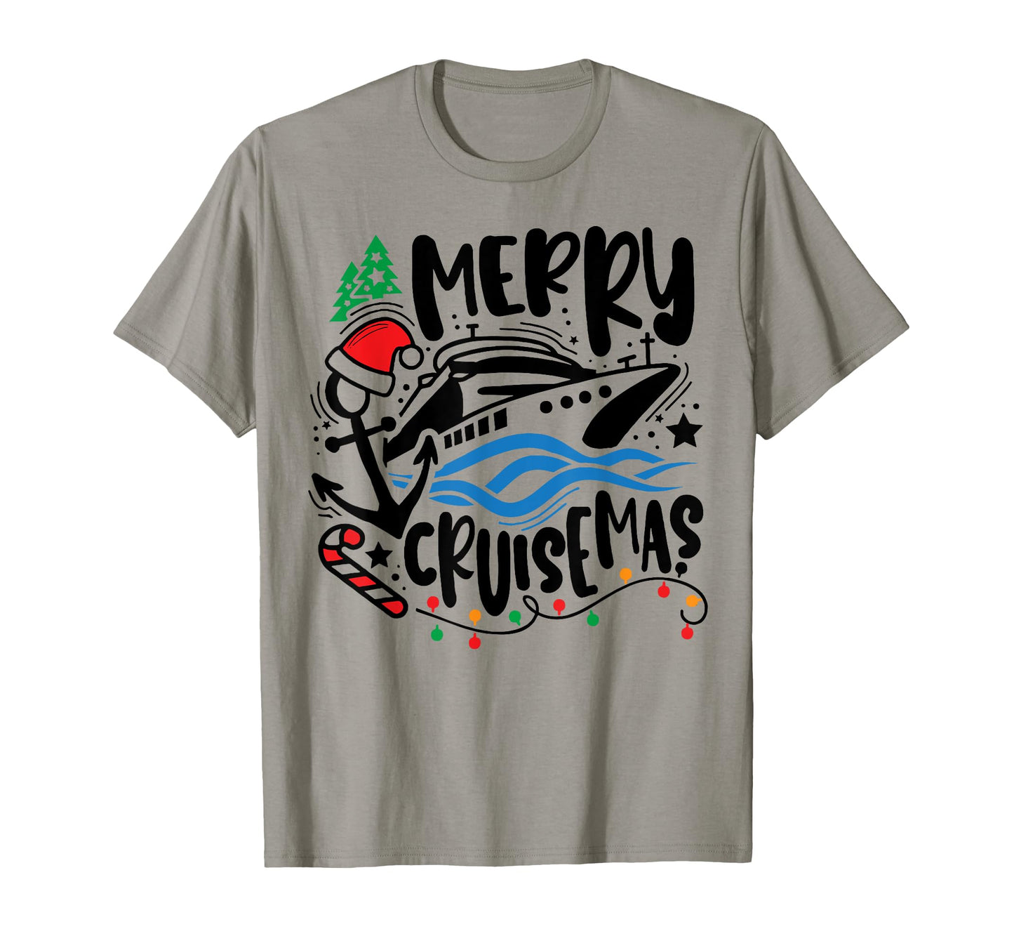 Merry Cruisemas Ugly Christmas Xmas Santa Cruise Girls Boys T-Shirt