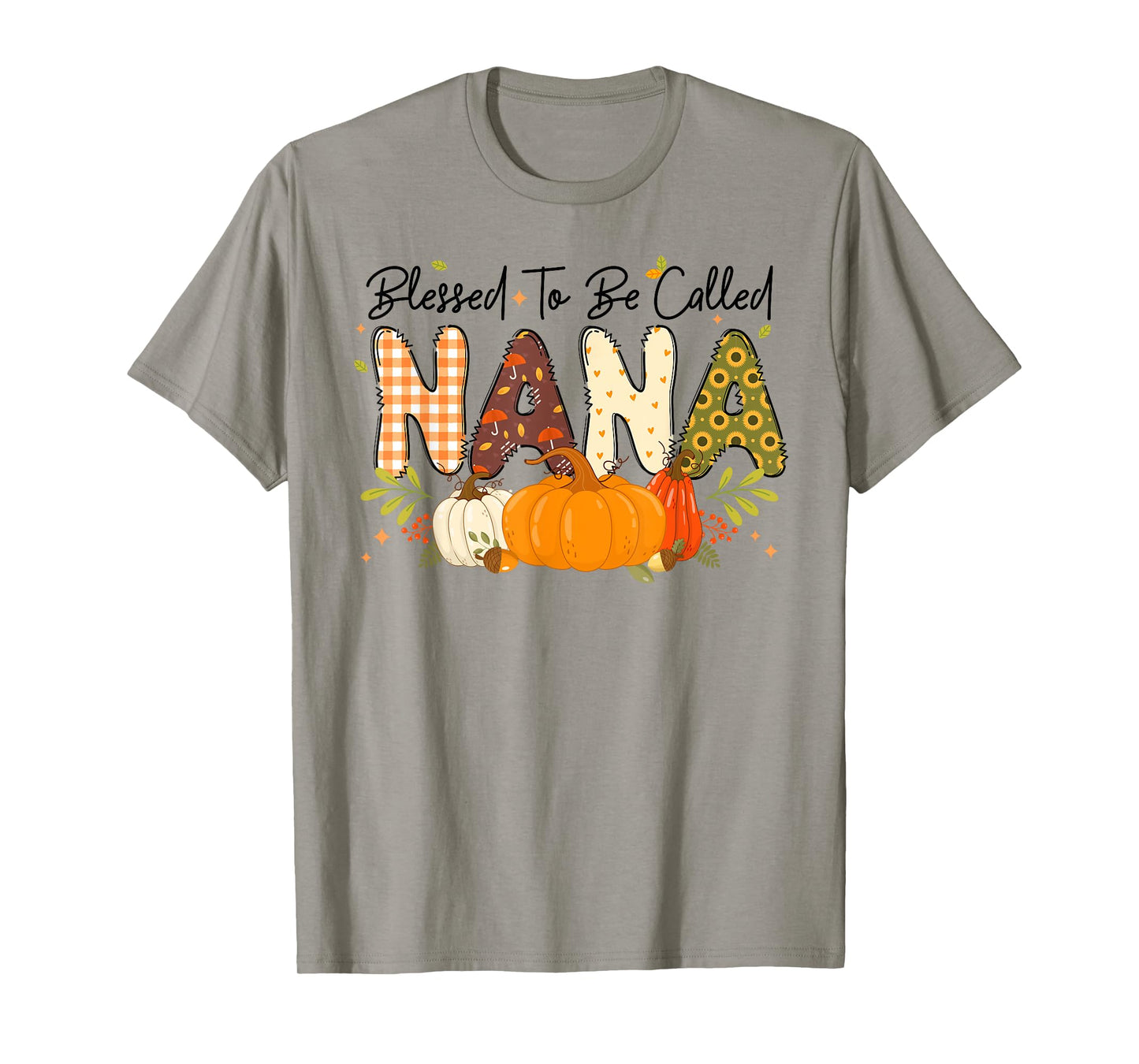 Blessed Nana Pumpkin Fall Autumn Thanksgiving Mom Women T-Shirt
