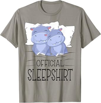 Hippo Hippopotamus Hippos Sleep Pajamas Gifts For Men Women T-Shirt