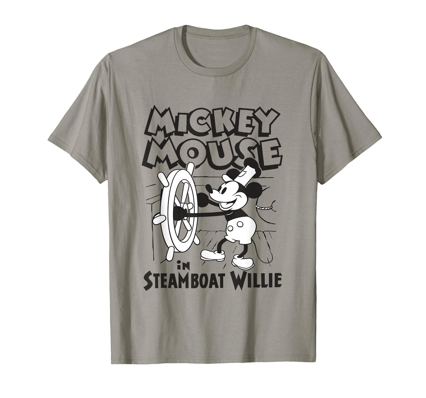 Disney Steamboat Willie Mickey Mouse Steering Boat Vintage T-Shirt