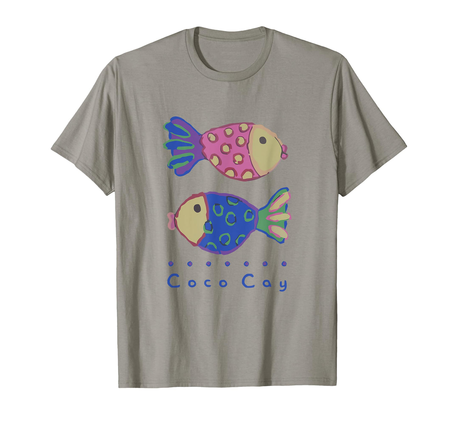 Coco Cay Bahamas Beach Fish Art Souvenirs T-Shirt