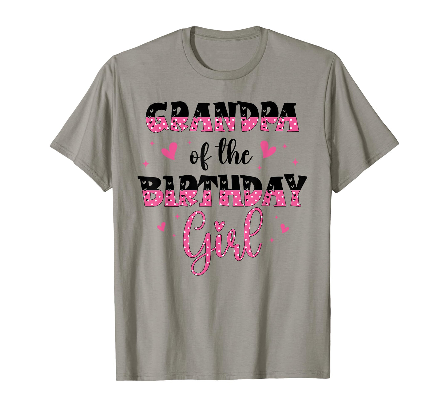 Grandpa of The Birthday Girl Family Matching Bday Party Kids T-Shirt