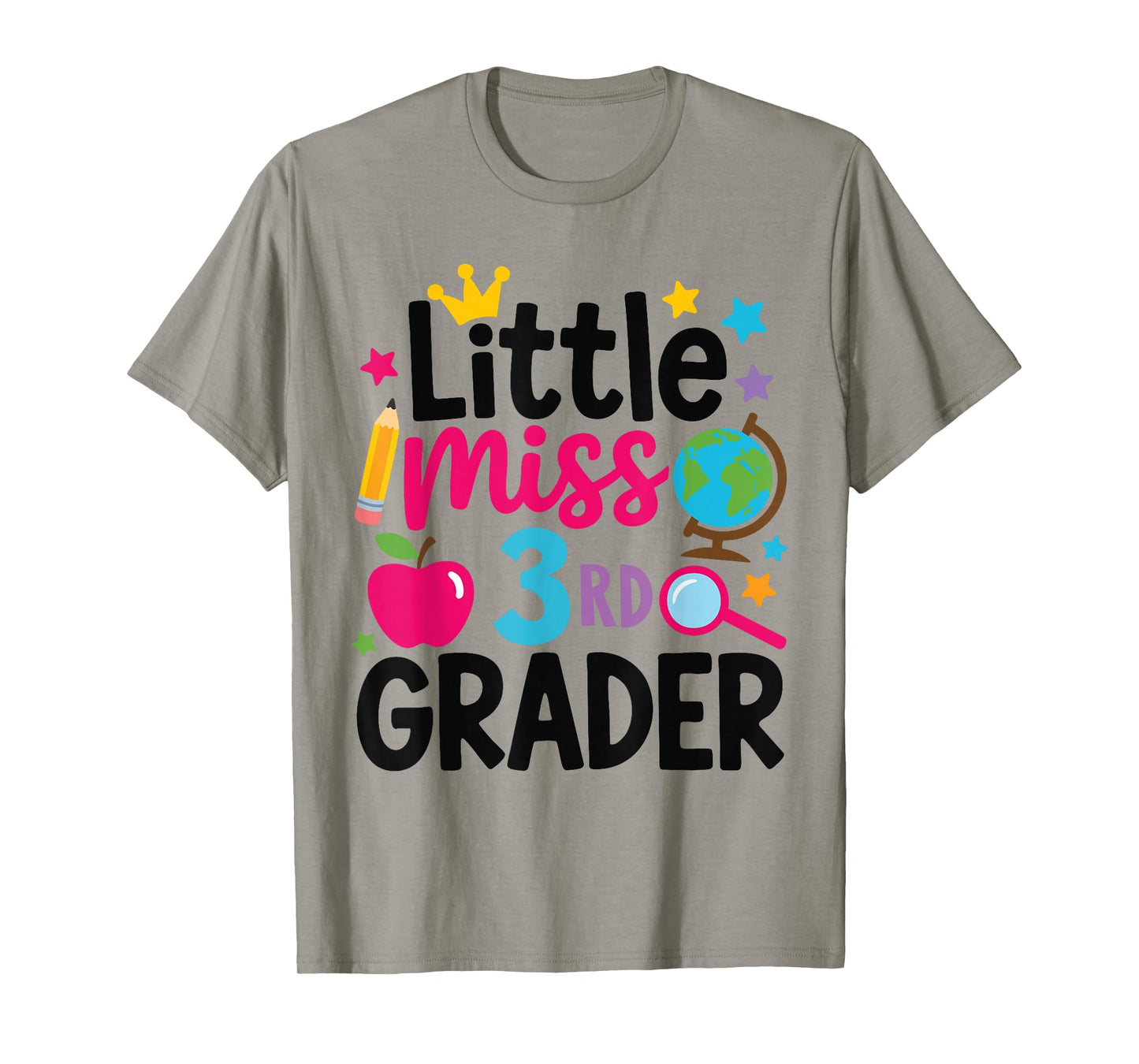 Little Miss 3rd Grade First Day Of School Third Grade Girls T-Shirt