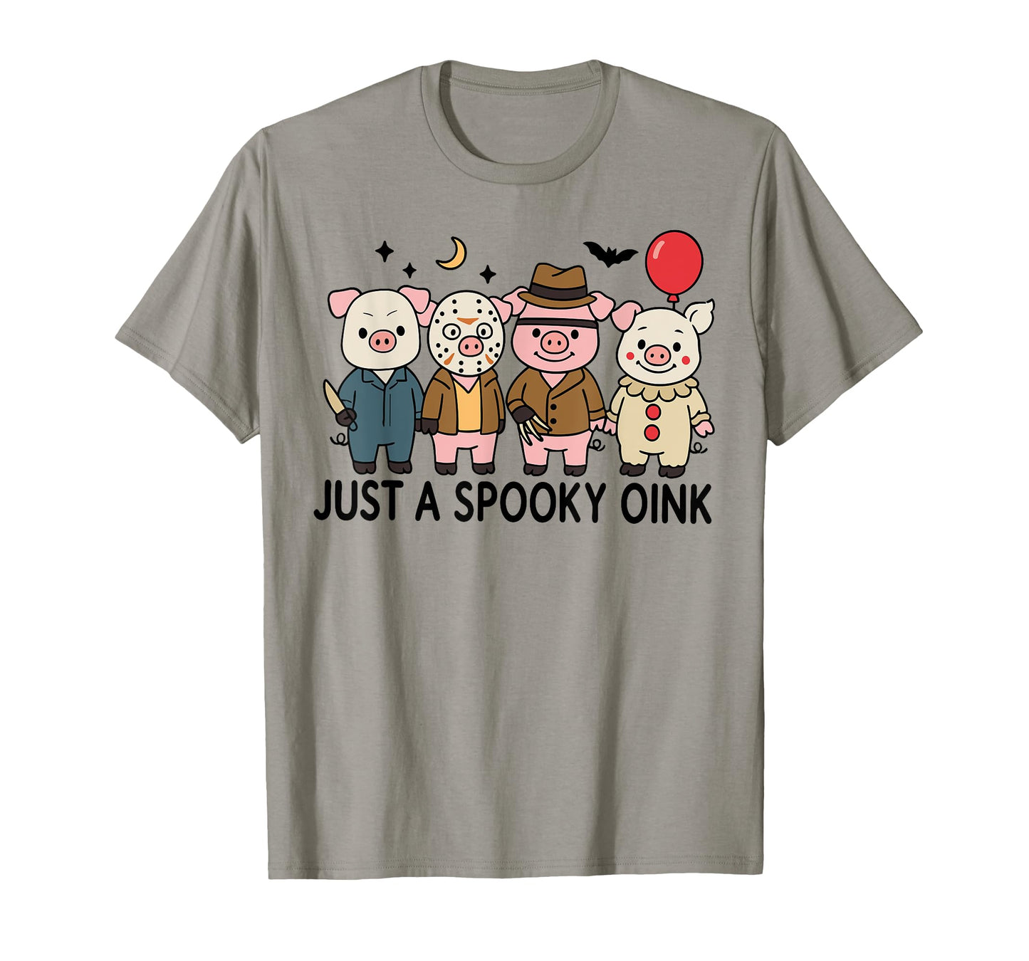 Just A Spooky Oink Funny Pig Ghost Halloween Spooky Season T-Shirt