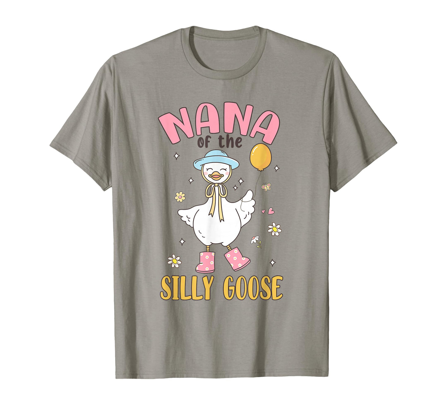 Nana of The Silly Goose First Birthday Family Matching T-Shirt