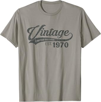Vintage 1970 Cool 55 Year Old Bday Men Women 55th Birthday T-Shirt
