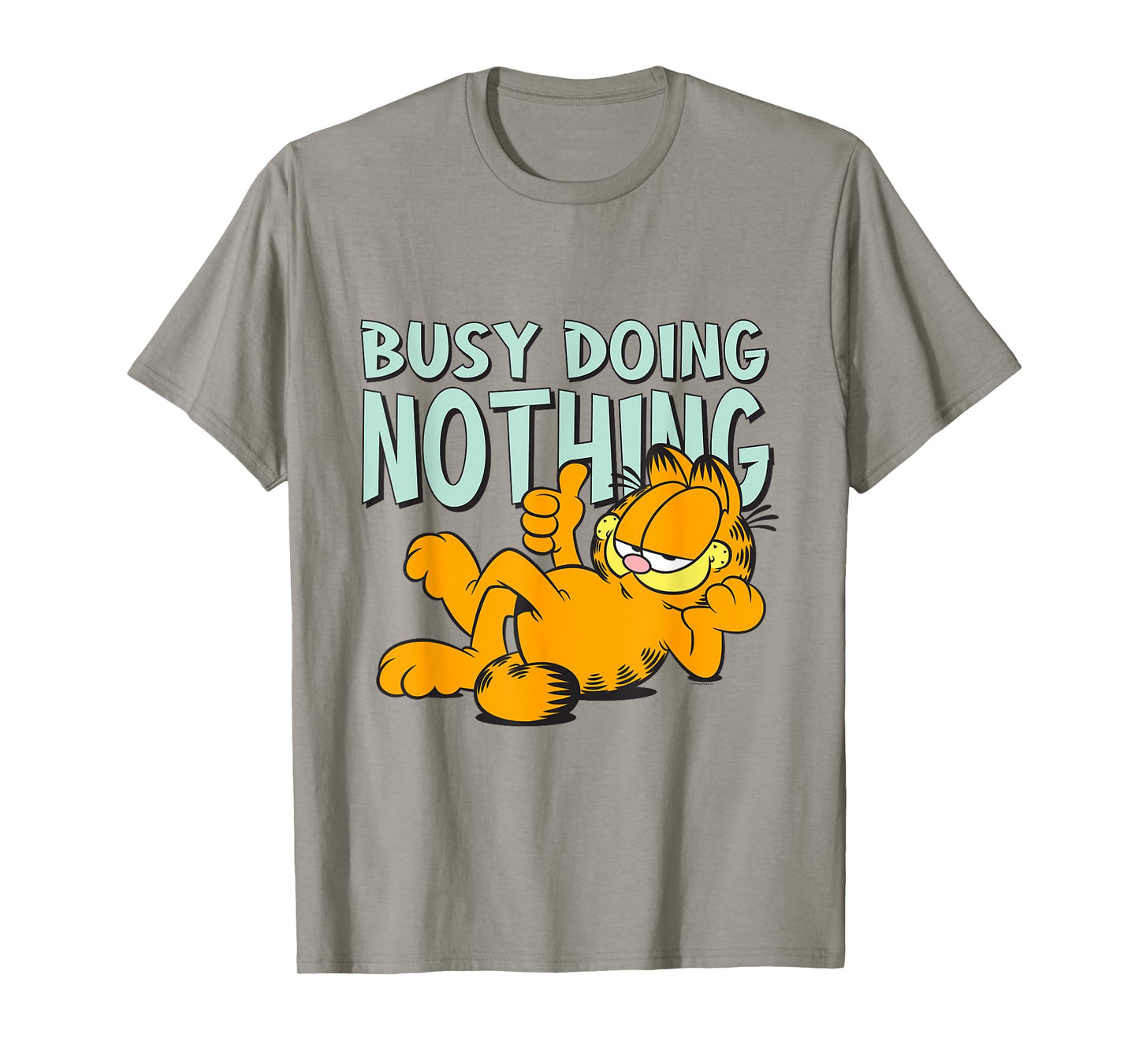 Garfield Classic Laying Down Busy Doing Nothing Thumbs Up T-Shirt