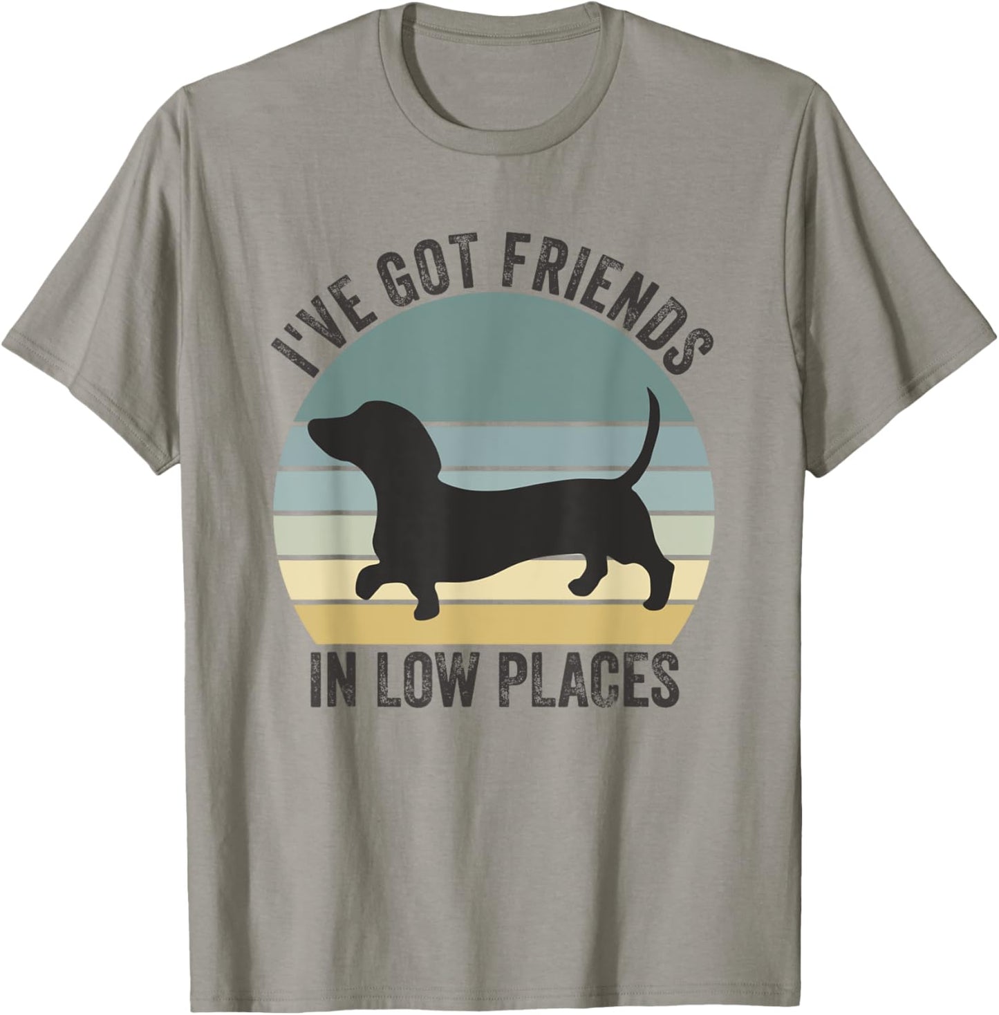 Dachshund I've Got Friends In Low Places Dog T-Shirt