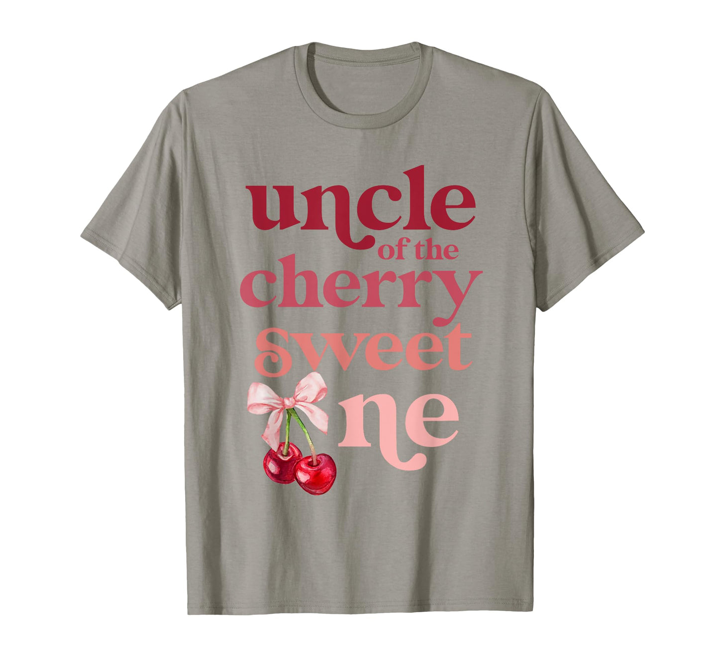 Uncle of the Cherry Sweet One Coquette First Birthday 1st T-Shirt
