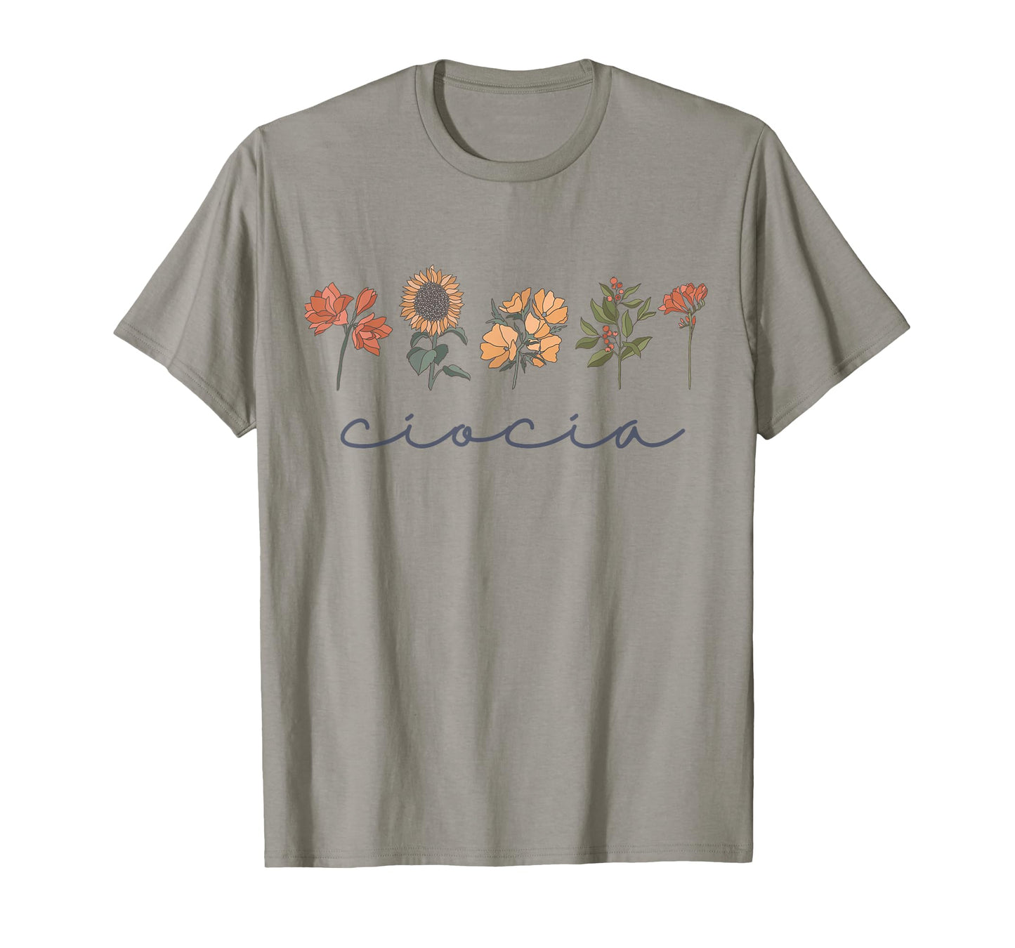 Ciocia Polish Aunt Cute Great Aunt Boho Wildflowers Poland T-Shirt