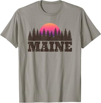 Maine MN T-Shirt Retro Vintage Shirt Gift Men Women Kids T-Shirt