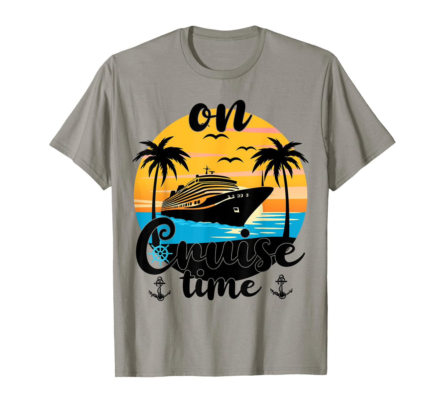On Cruise Time Beach Summer Vacation Matching Family Cruise T-Shirt