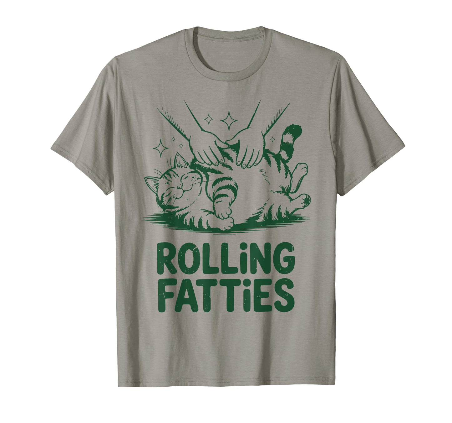 Tabby Cat-shirt Rolling Fatties Daddy Mom Men Women Funny T-Shirt