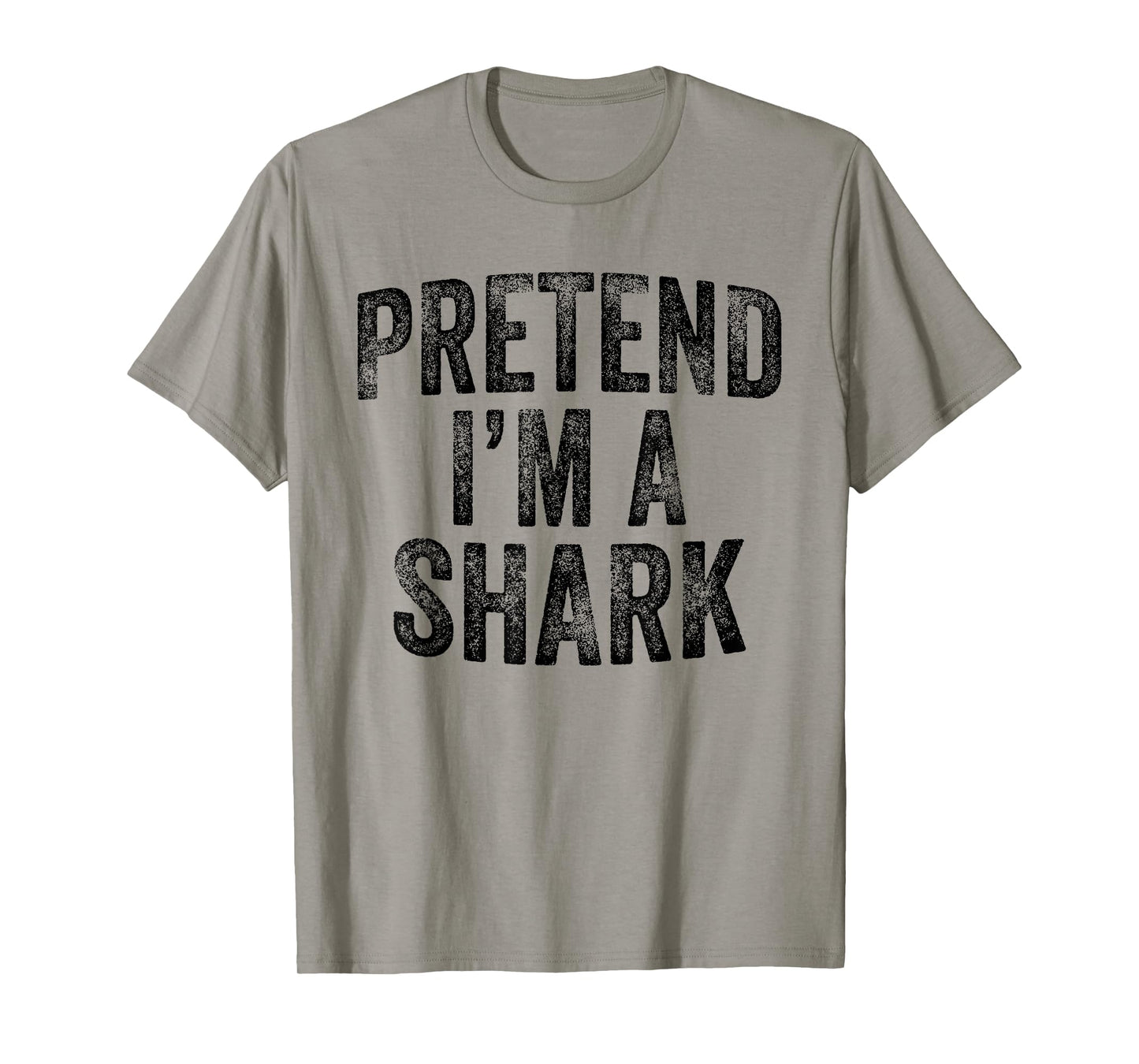 Pretend I'm A Shark Family Lazy Easy Halloween Party Costume T-Shirt