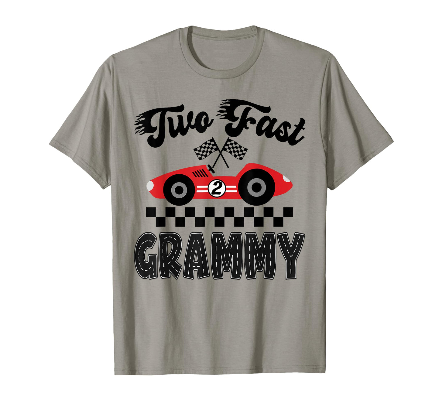 Two Fast Grammy of The Birthday Boy Racing Car Family T-Shirt