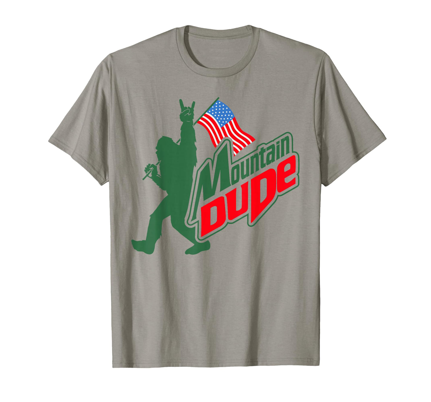 Mountain Dude Funny Bigfoot Sasquatch Hiking Gifts Men Women T-Shirt