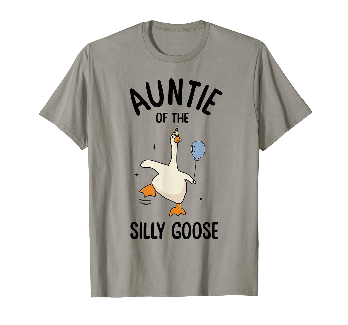 Auntie Of The Silly Goose First Birthday Family Matching T-Shirt
