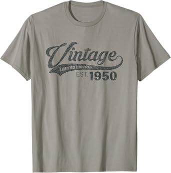 Vintage 1950 75 Years Old Bday 75th Birthday Gift Men Women T-Shirt